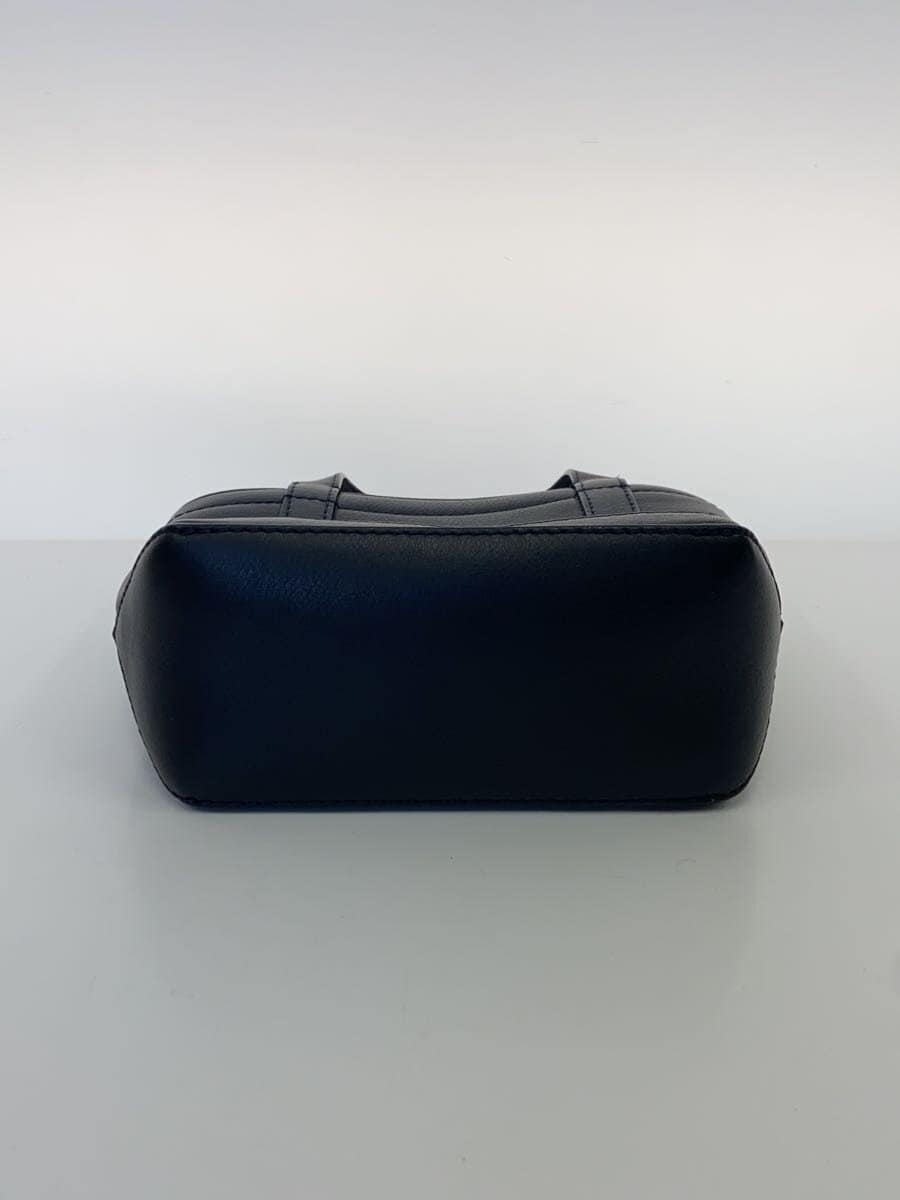 MAISON KITSUNEFOX HEAD LEATHER MINI TOTE Shoulder Bag BLK 4