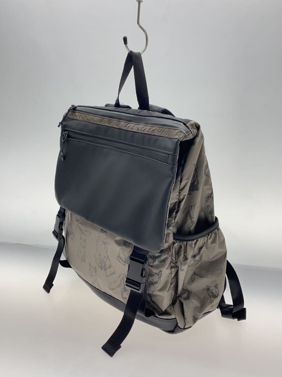 ear PAPILLONNER backpack -- GRY all-over pattern fox pattern 2