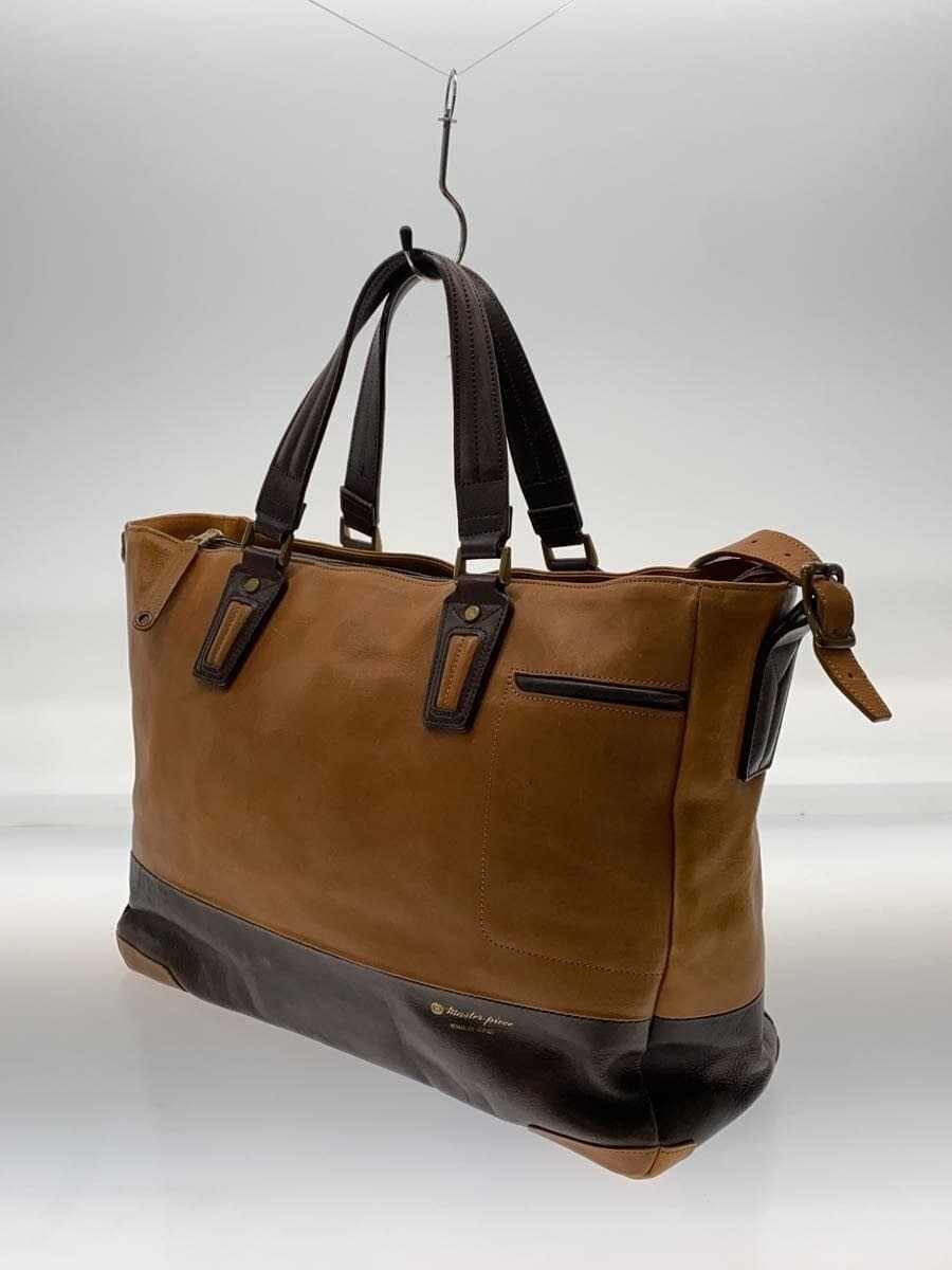 MASTERPIECE Shoulder Bag Leather BRW With Wear 2