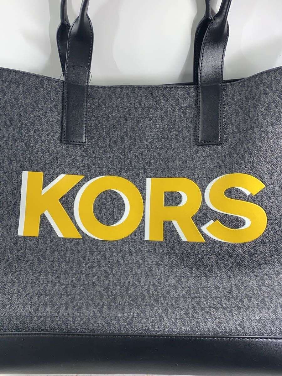 MICHAEL KORS Tote Bag PVC BLK All Over Pattern 37S4LPCT4B Structure 2-Way 5