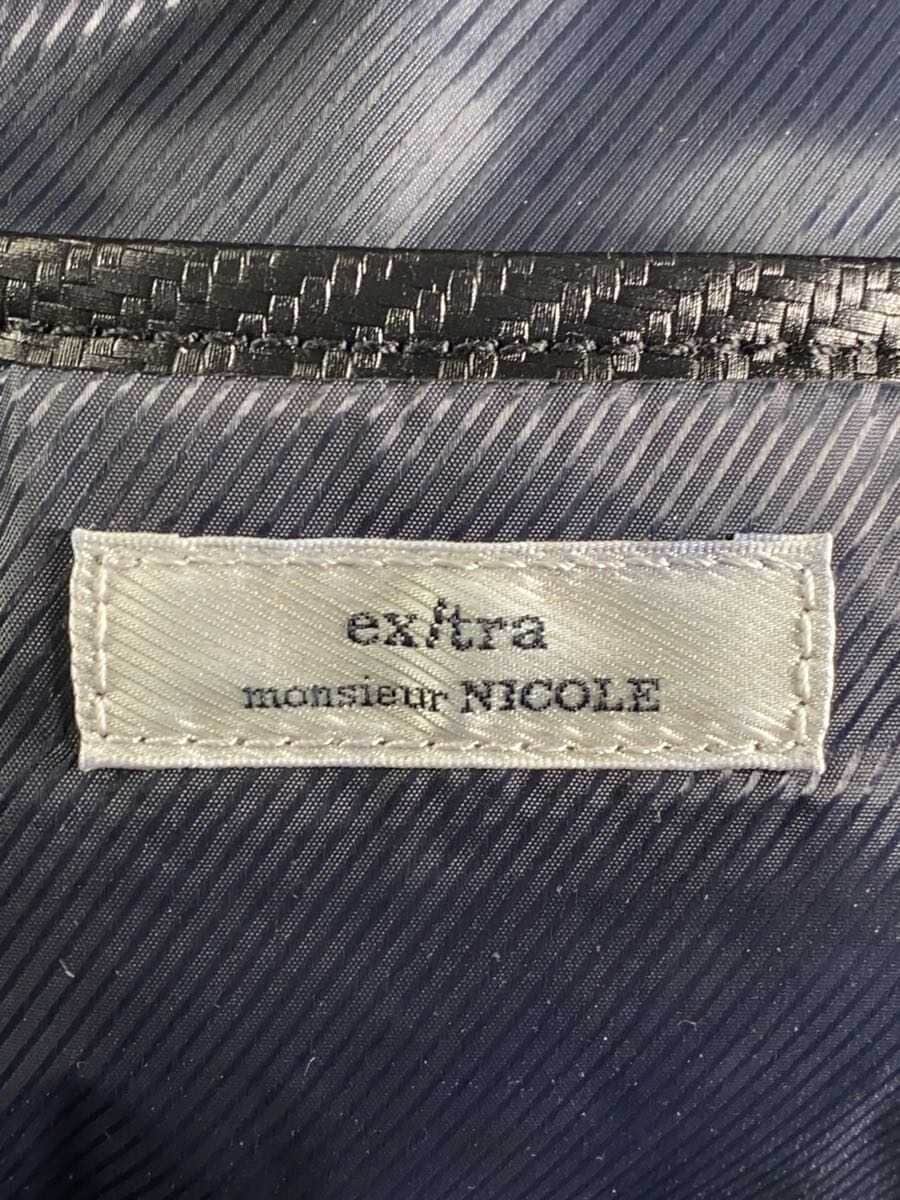 monsieur NICOLE Shoulder Bag Cowhide BLK Body Bag 5