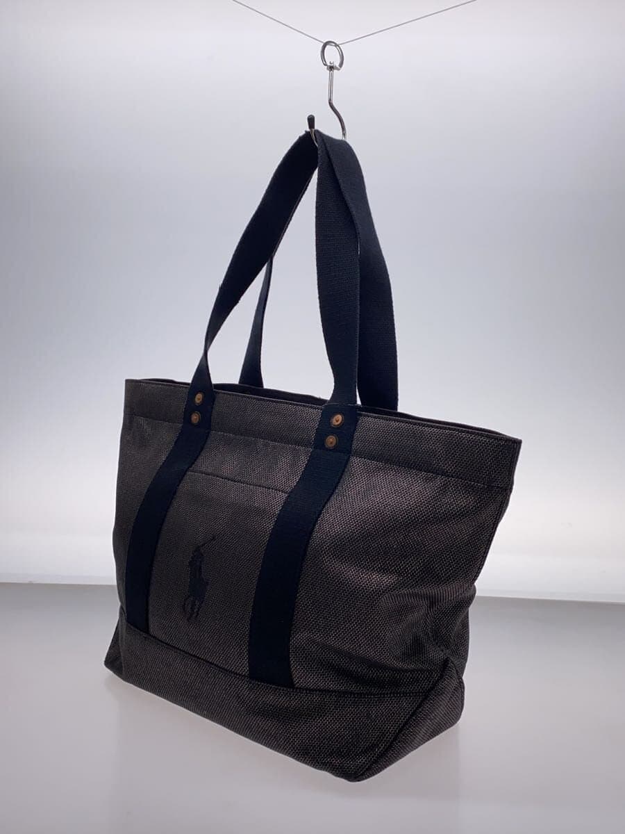 POLO RALPH LAUREN tote bag cotton BLK 2