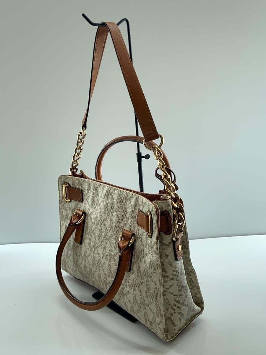 MICHAEL KORS Shoulder Bag Leather CRM All-over Pattern AP-1204 2