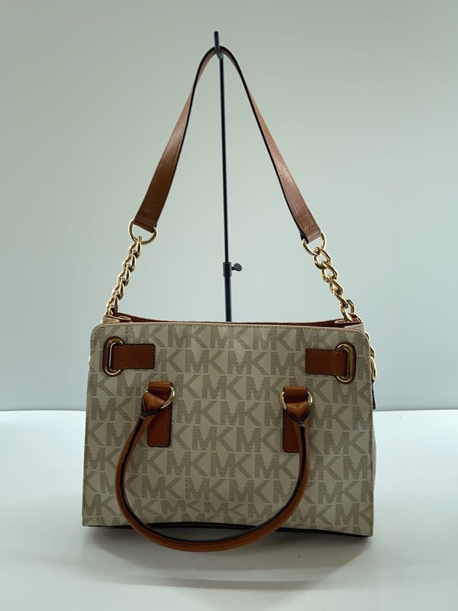 MICHAEL KORS Shoulder Bag Leather CRM All-over Pattern AP-1204 3