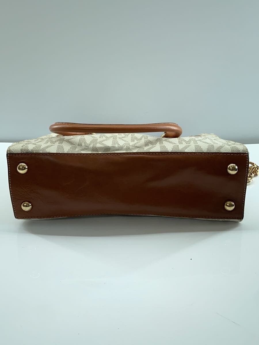 MICHAEL KORS Shoulder Bag Leather CRM All-over Pattern AP-1204 4