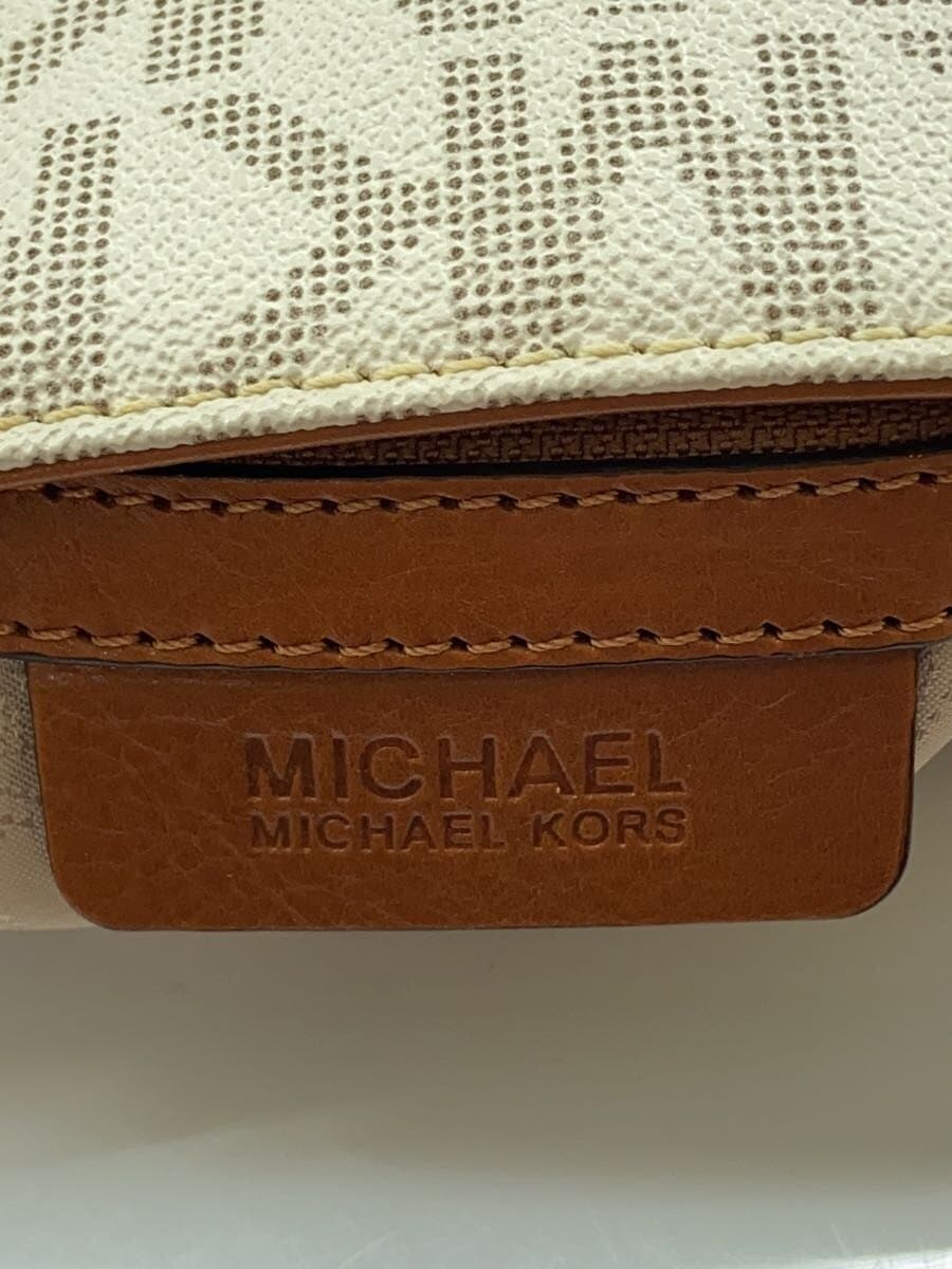 MICHAEL KORS Shoulder Bag Leather CRM All-over Pattern AP-1204 5