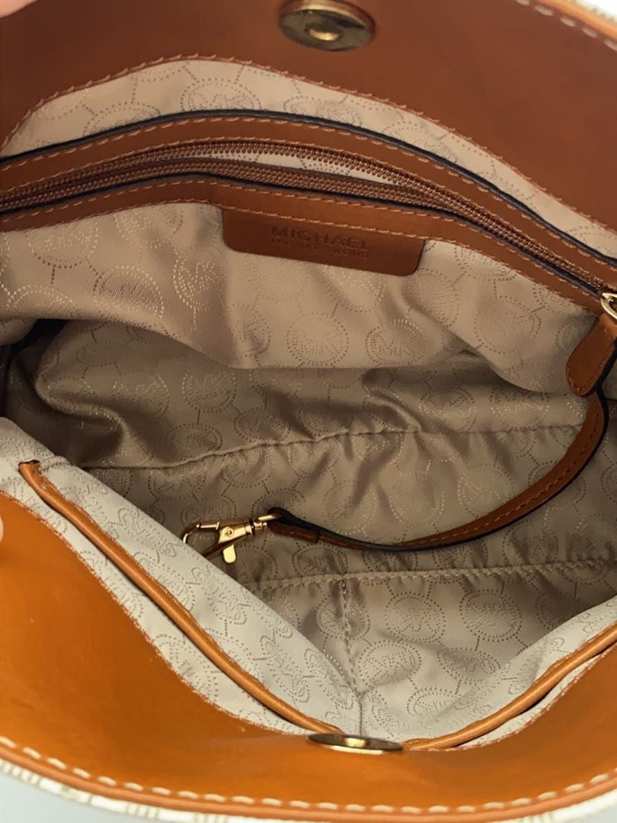 MICHAEL KORS Shoulder Bag Leather CRM All-over Pattern AP-1204 6