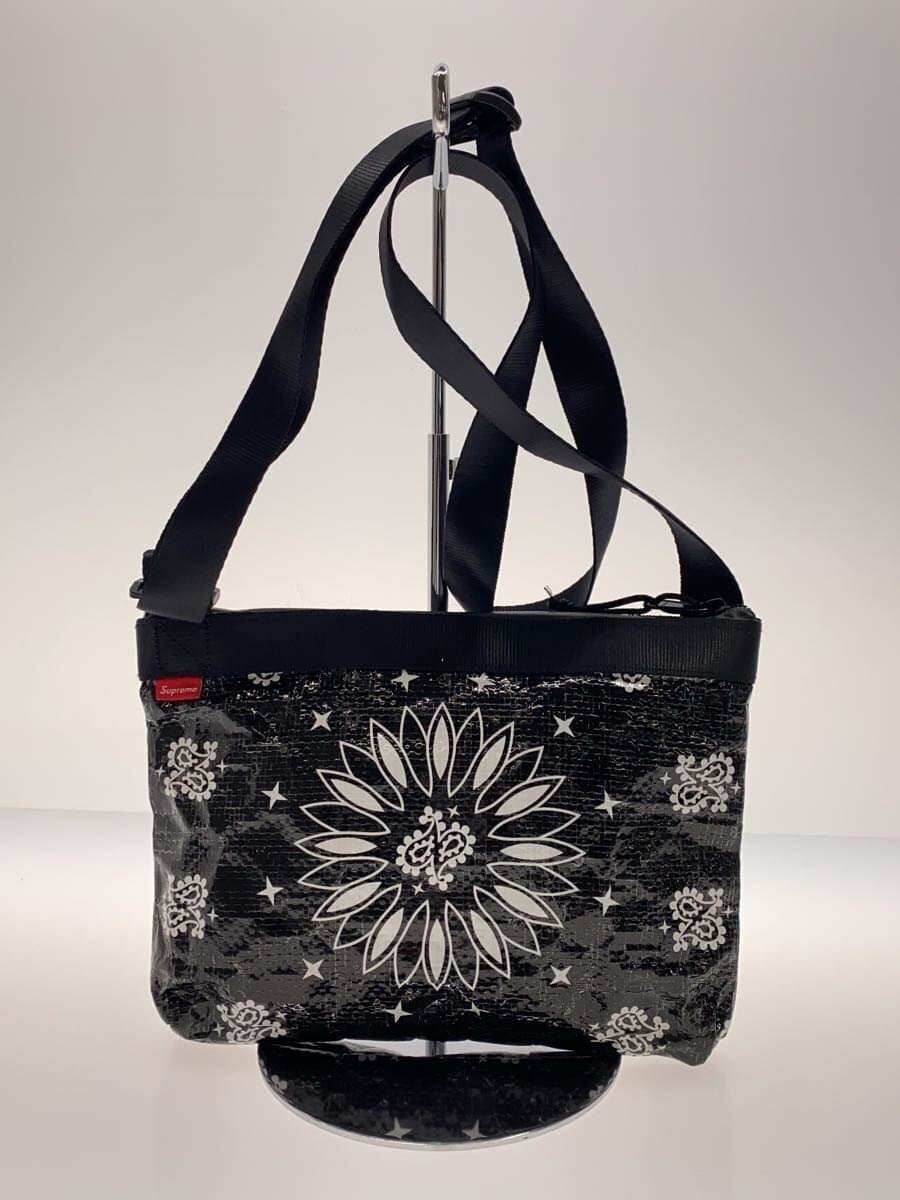 Supreme21SS Bandana Tarp Side Bag BLK Paisley 3