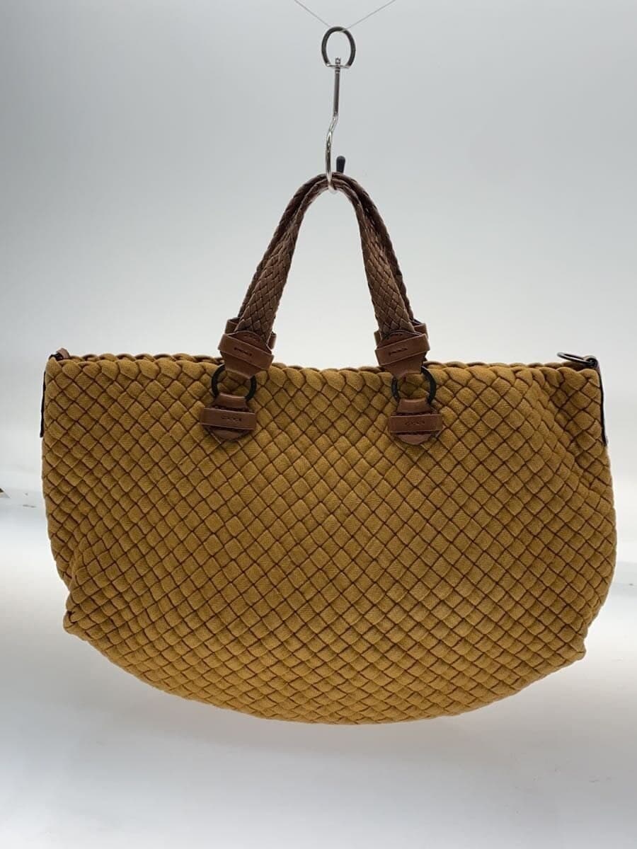 FALORNI Tote Bag Camel F927 Intrecciato 3