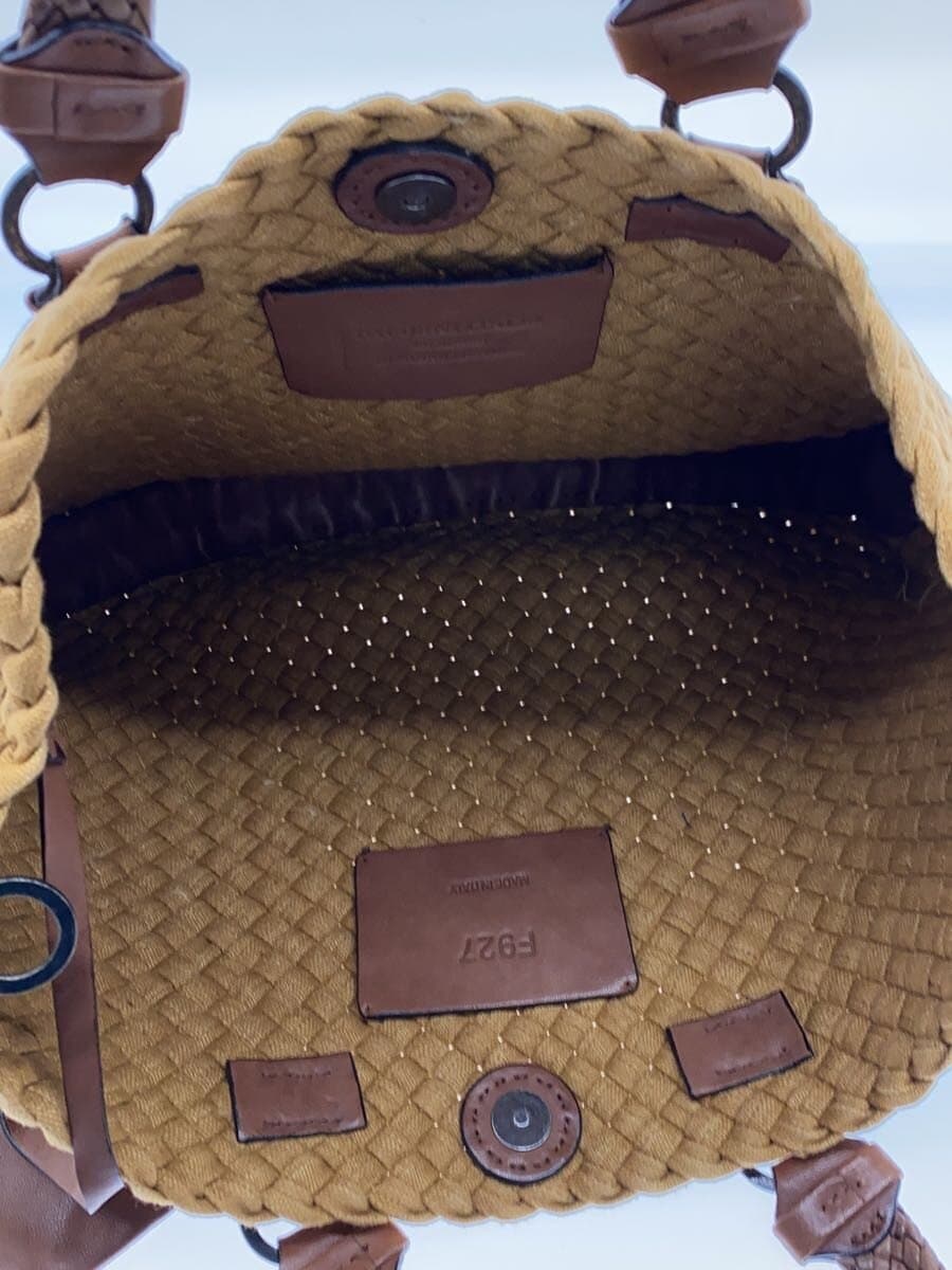 FALORNI Tote Bag Camel F927 Intrecciato 6