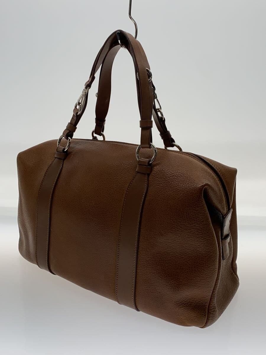 MAURO GOVERNA Boston Bag Brown Has scuff marks 2
