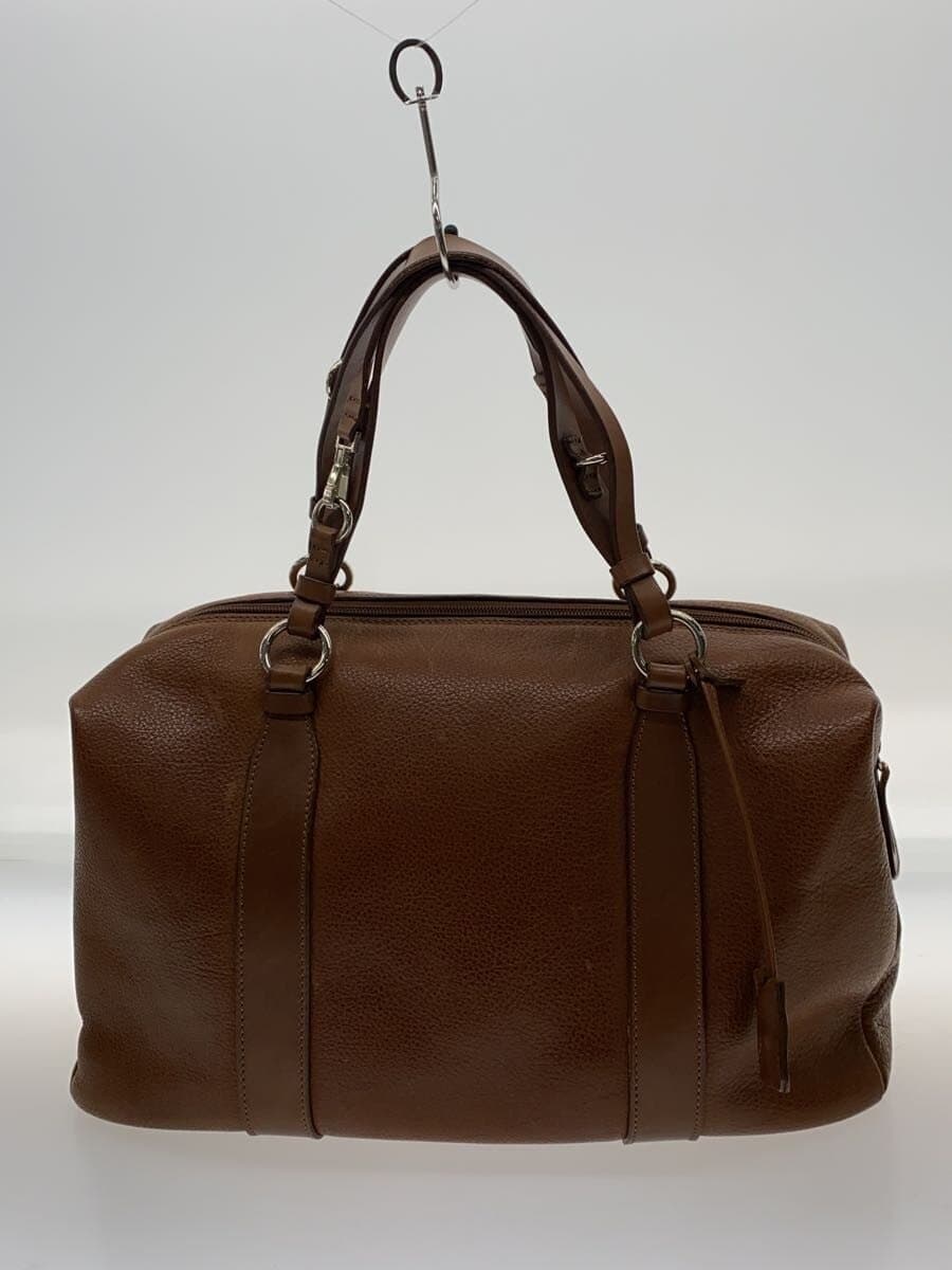 MAURO GOVERNA Boston Bag Brown Has scuff marks 3