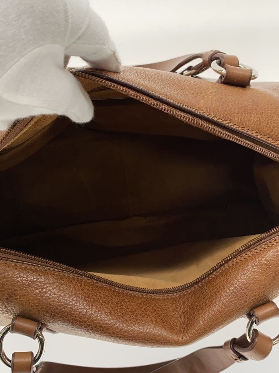 MAURO GOVERNA Boston Bag Brown Has scuff marks 6