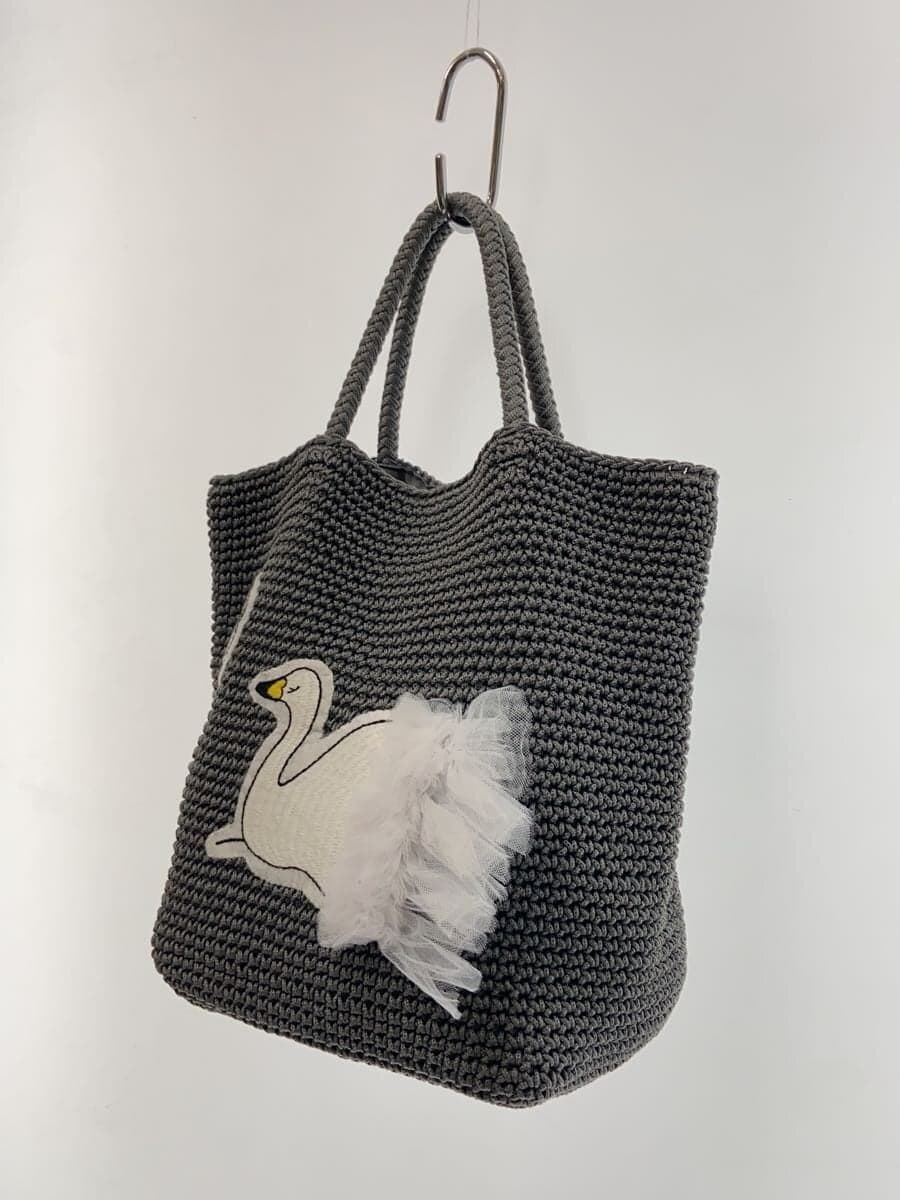 LUDLOW Cord bag Tote bag -- GRY Swan 2
