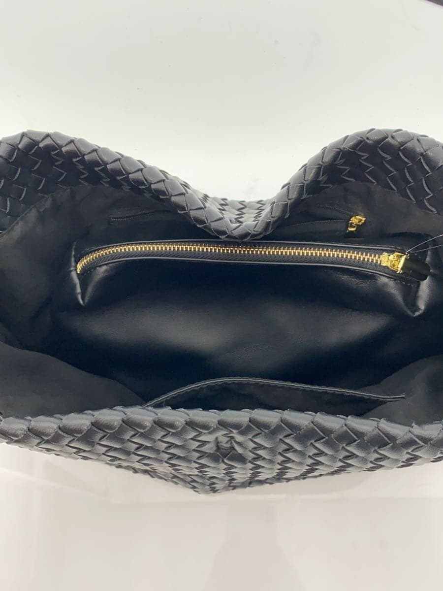 JISTORY SYNTHETIC LEATHER MESH SHOULDER BAG -- BLK 6