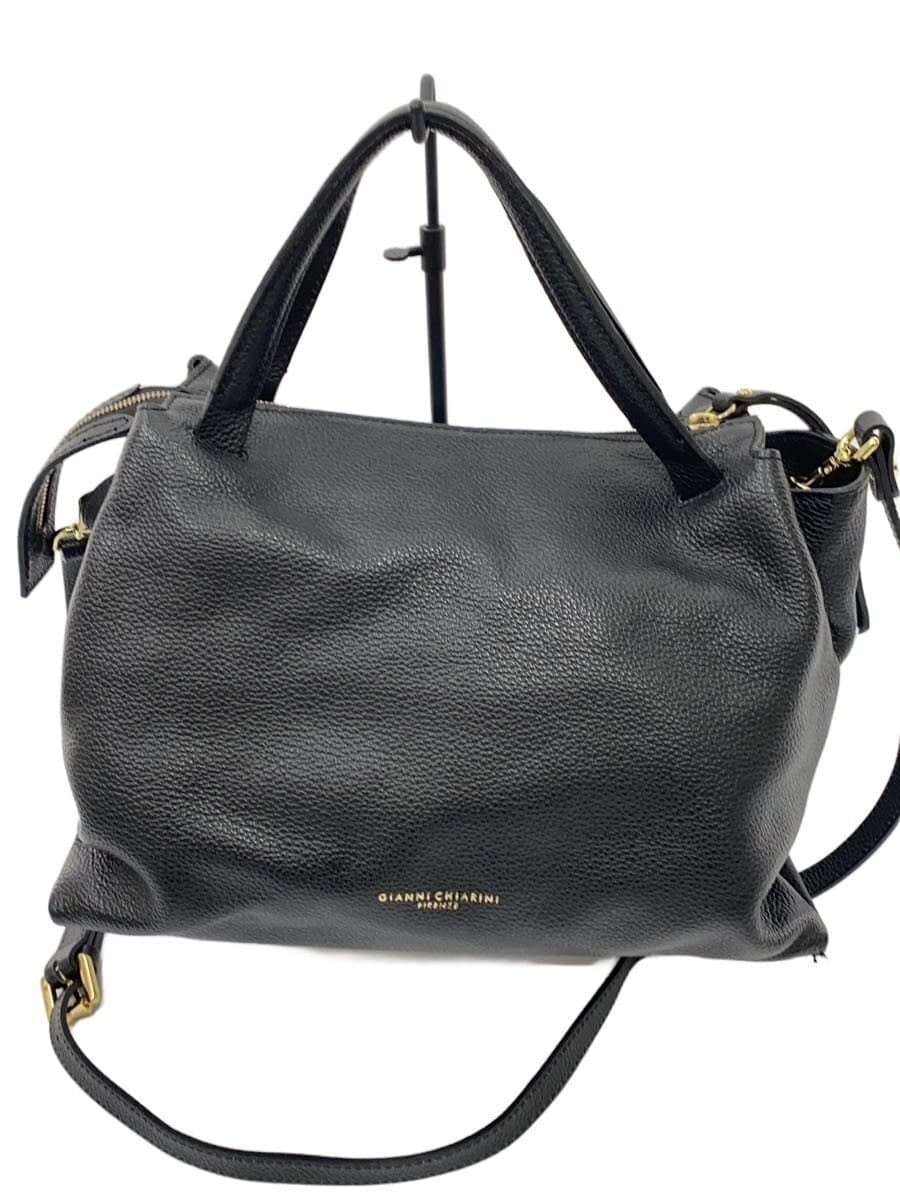 GIANNI CHIARINI Origami M Shoulder Bag Leather BLK