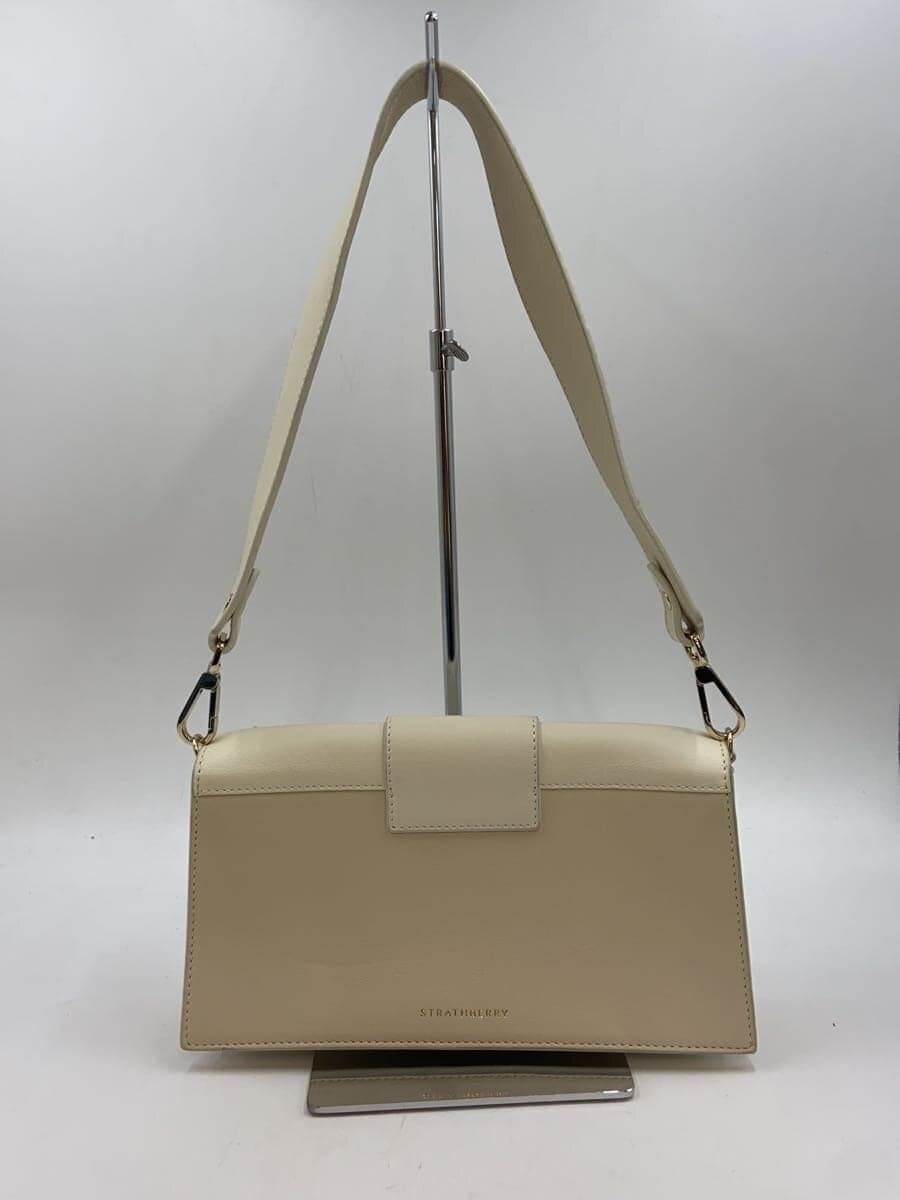 STRATHBERRY Shoulder Bag Leather CRM BOX CRESCENT 3