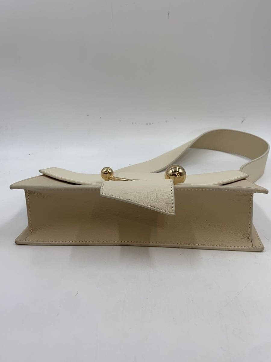 STRATHBERRY Shoulder Bag Leather CRM BOX CRESCENT 4