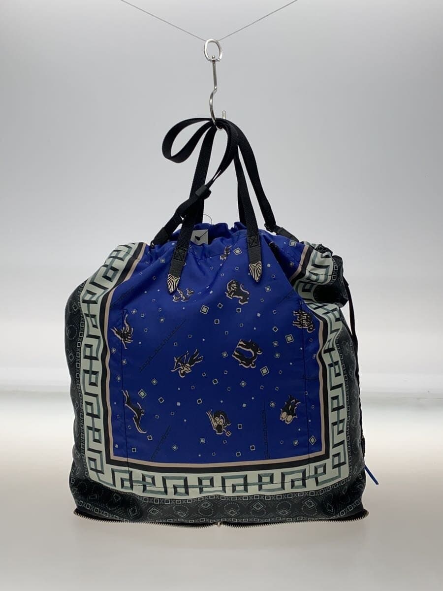 PORTER × TOGA Tote Bag Polyester Black All-over Print Packable Tote Bag ×TOGA 3