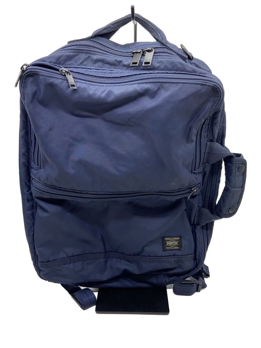 PORTER briefcase -- NVY Flash 3WAY brief bag stains and inner stains