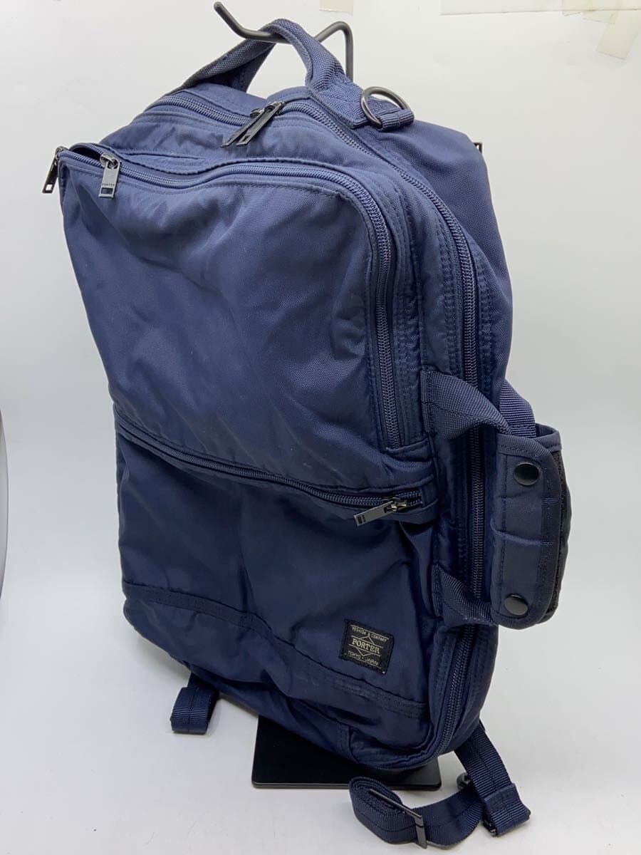 PORTER briefcase -- NVY Flash 3WAY brief bag stains and inner stains 2