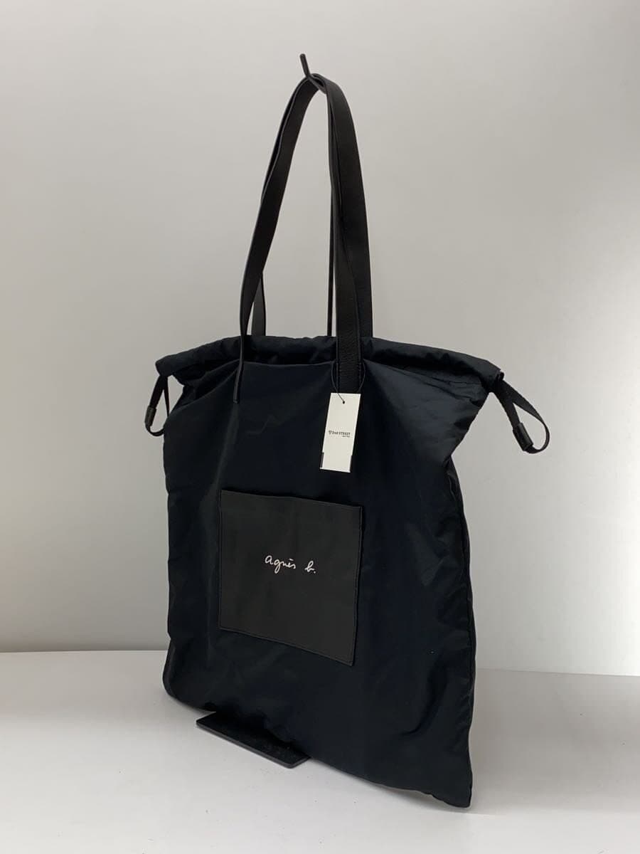agnes b. tote bag polyester black MH12-03 2