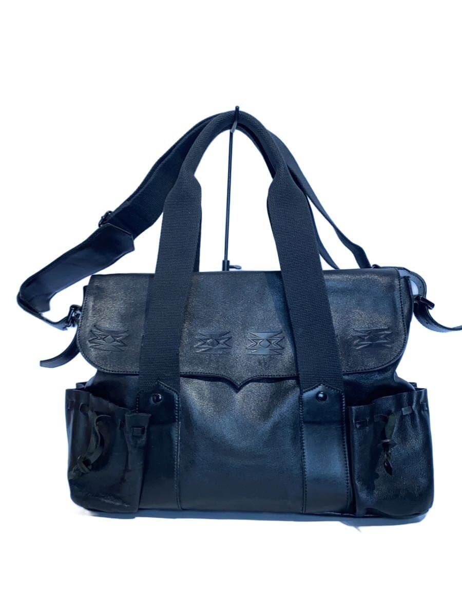 Bill Amberg Shoulder Bag Leather BLK