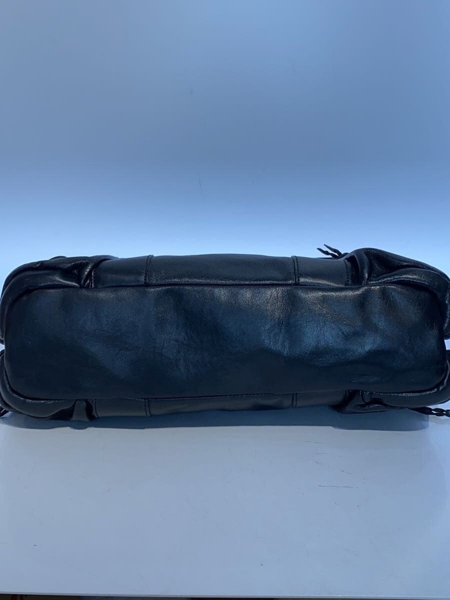 Bill Amberg Shoulder Bag Leather BLK 4