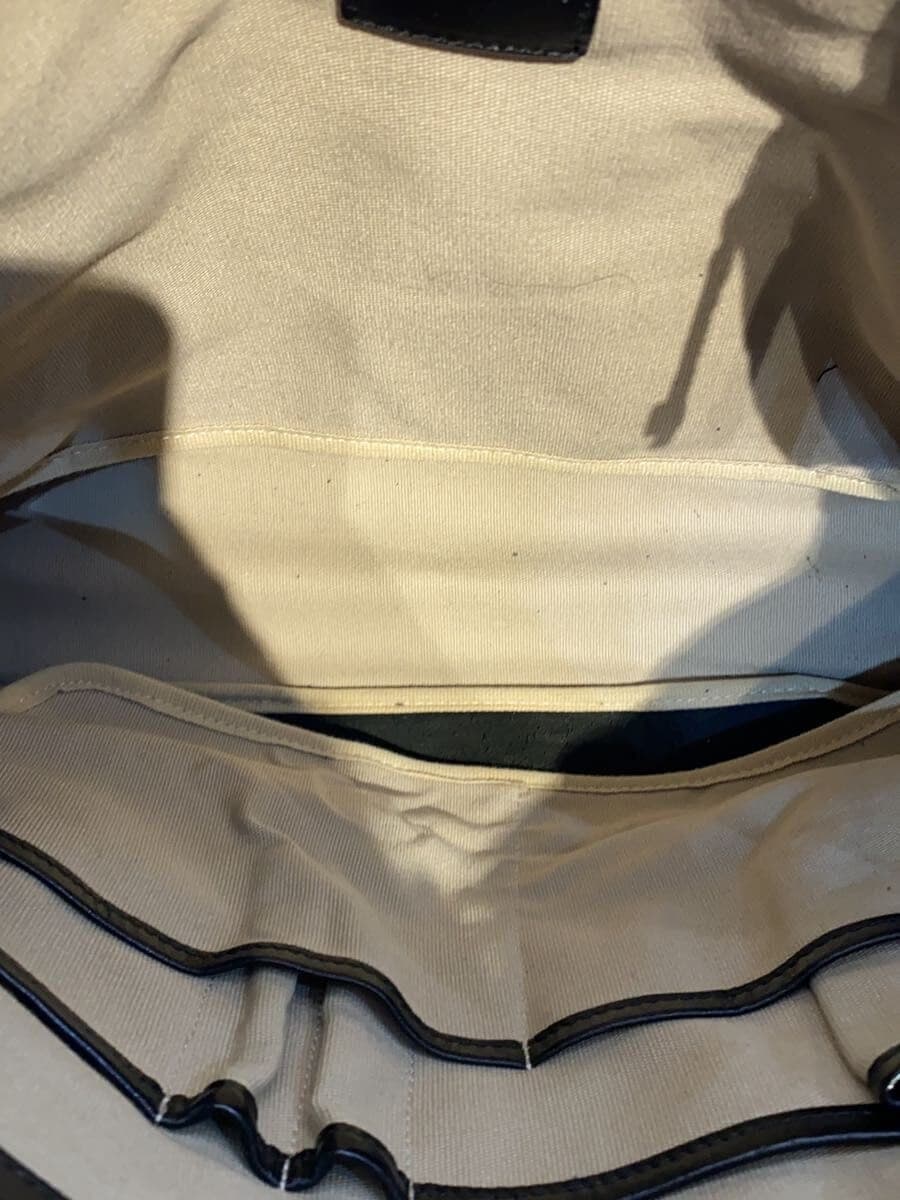 Bill Amberg Shoulder Bag Leather BLK 6