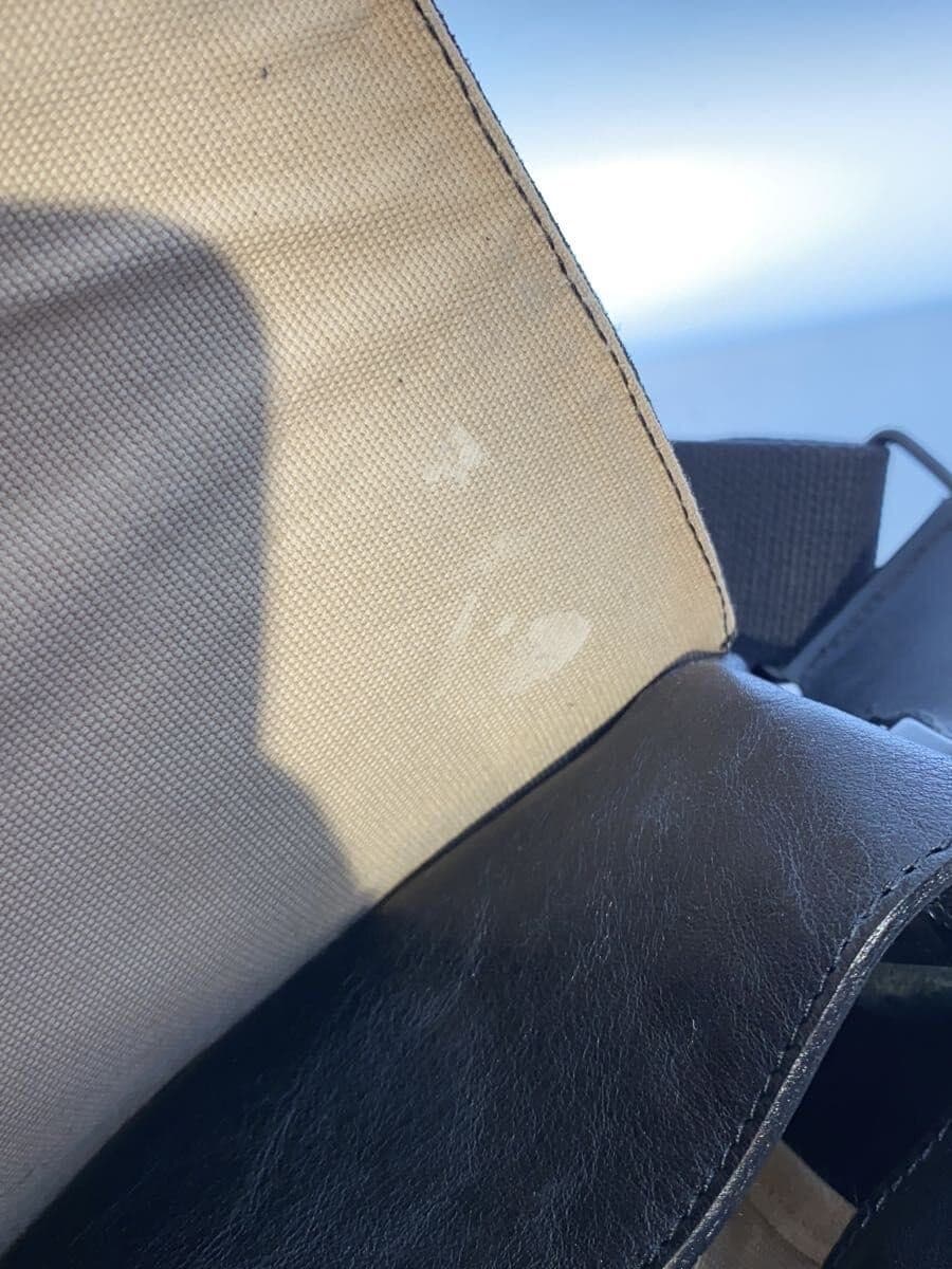 Bill Amberg Shoulder Bag Leather BLK 7