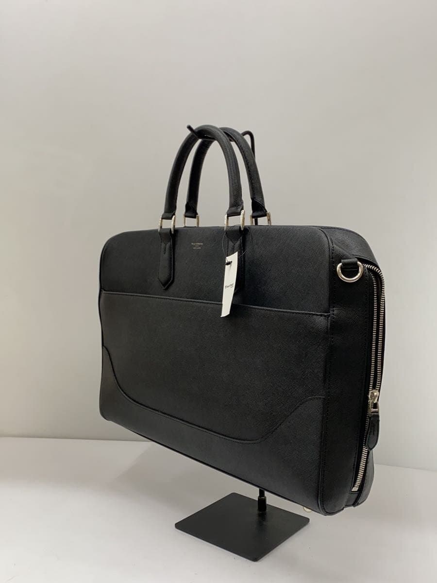 PELLE MORBIDA Briefcase -- BLK Capitano 2-Way 2