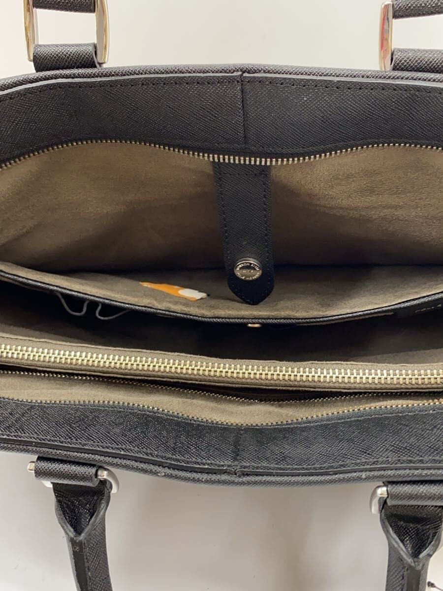 PELLE MORBIDA Briefcase -- BLK Capitano 2-Way 6