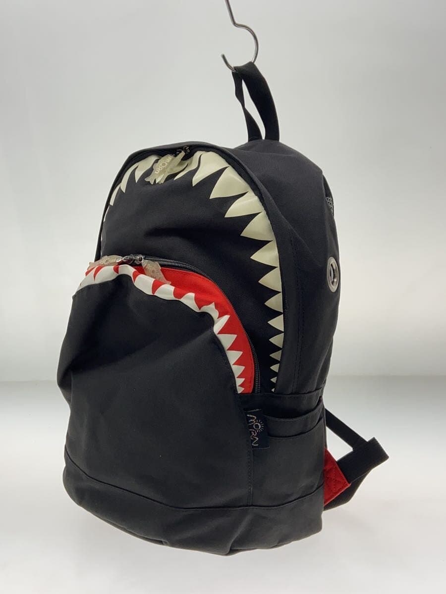 MORN CREATIONS Shark Back Pack Shark Backpack Backpack Black Animal 2
