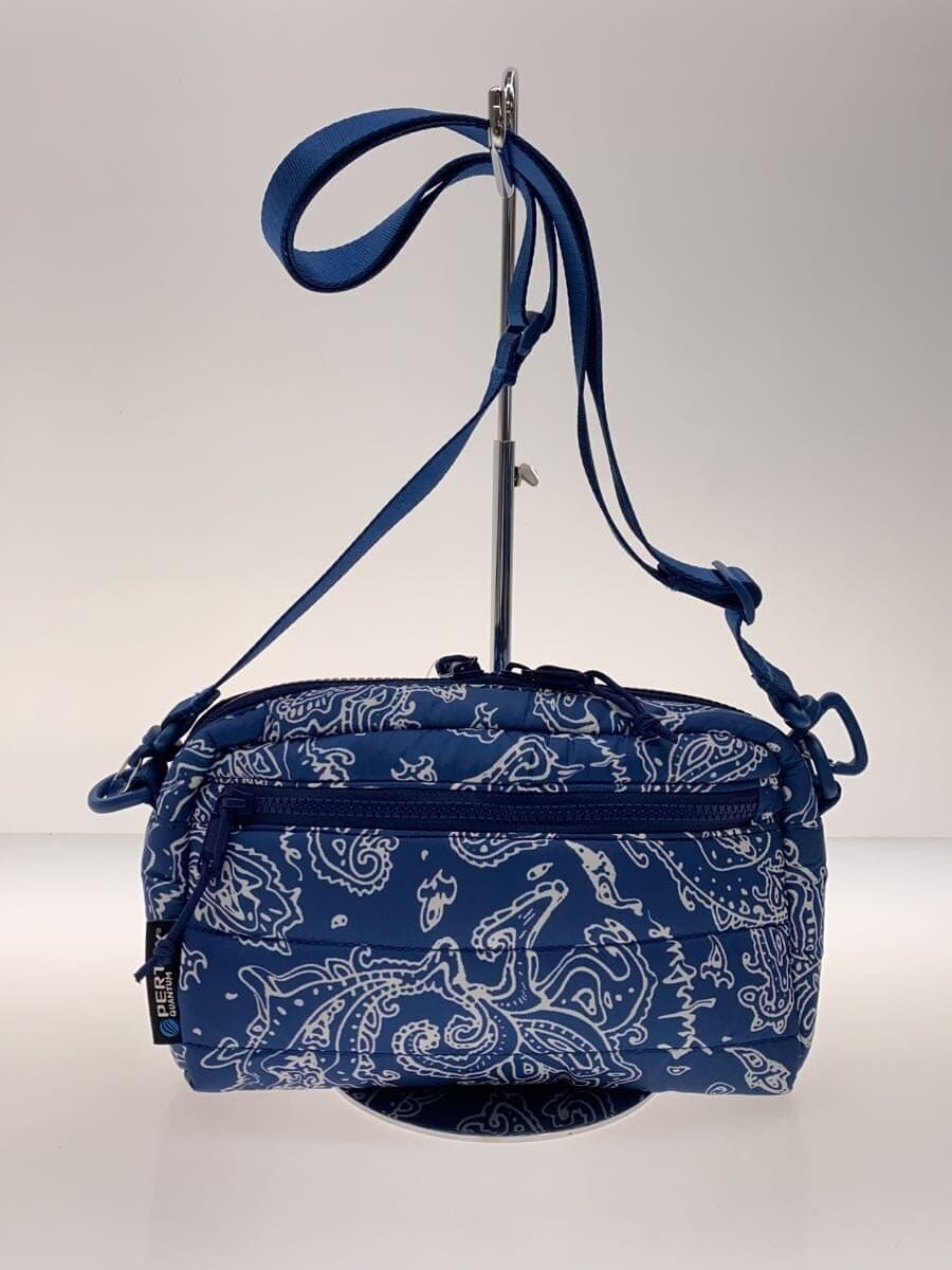 Supreme22AW Puffer Side Bag Shoulder Bag Polyester BLU 3