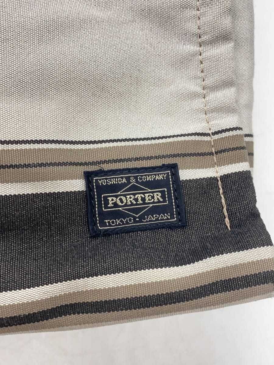 HEAD PORTER Tote Bag -- GRY Stripes 5