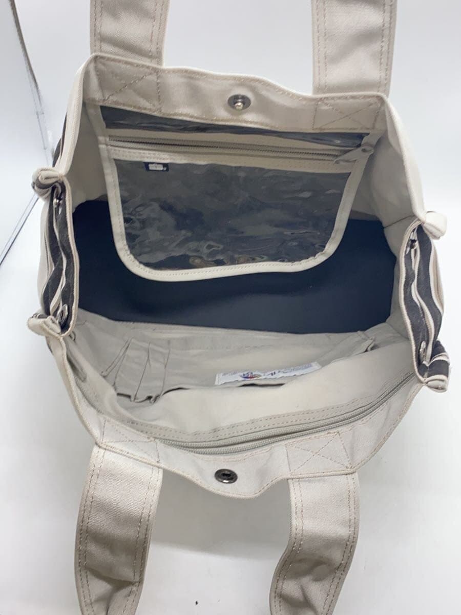 HEAD PORTER Tote Bag -- GRY Stripes 6