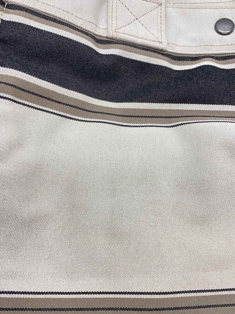 HEAD PORTER Tote Bag -- GRY Stripes 7