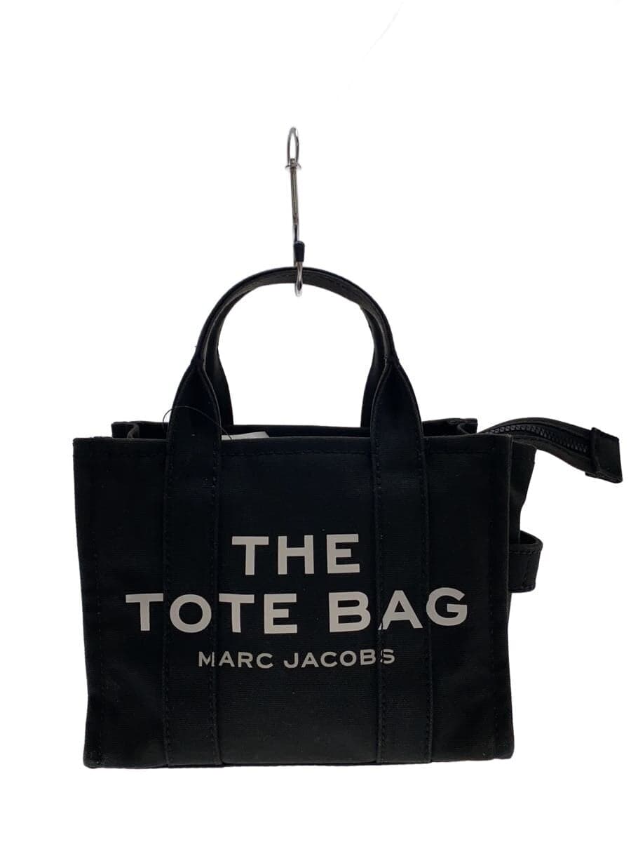 MARC JACOBSTHE TOTE BAG 2-Way BLK Print Fade Signs of Use