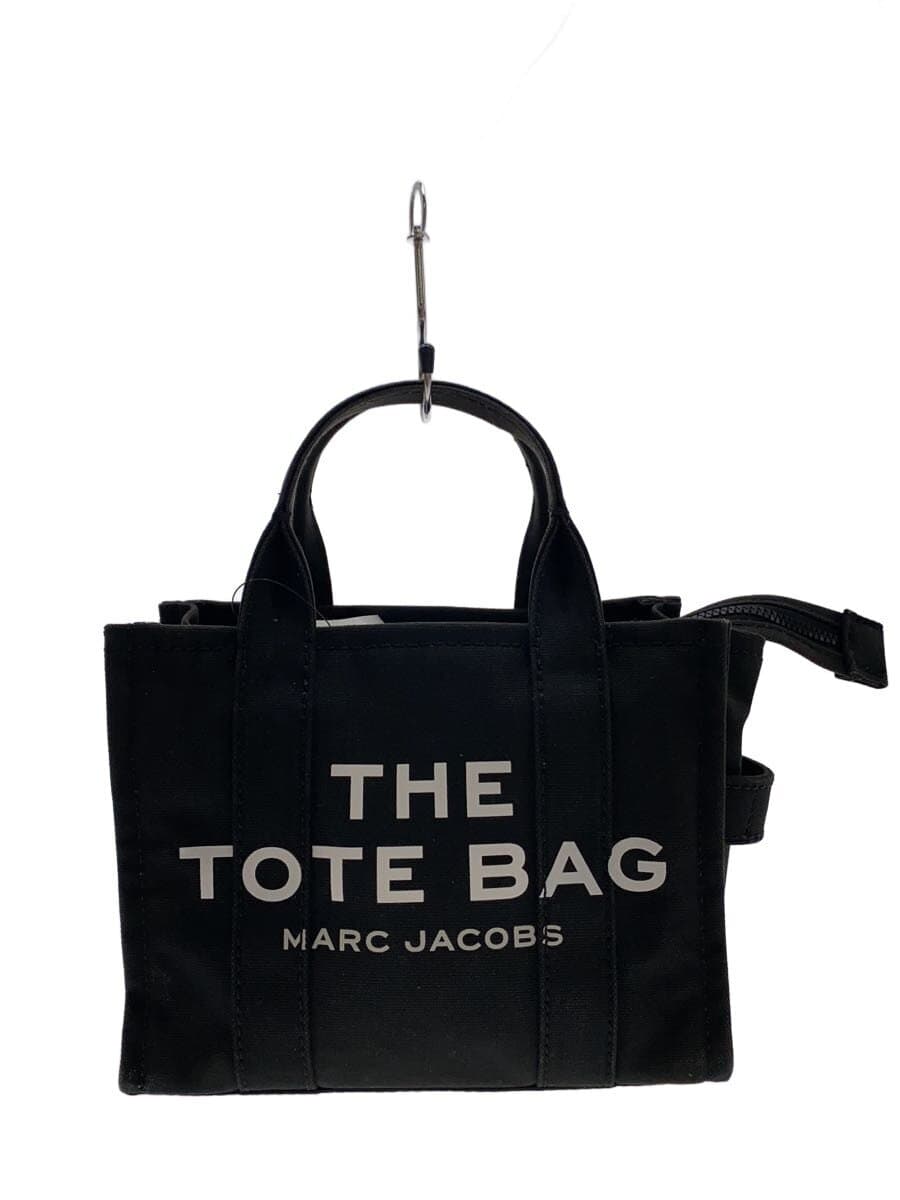 MARC JACOBSTHE TOTE BAG 2-Way BLK Print Fade Signs of Use