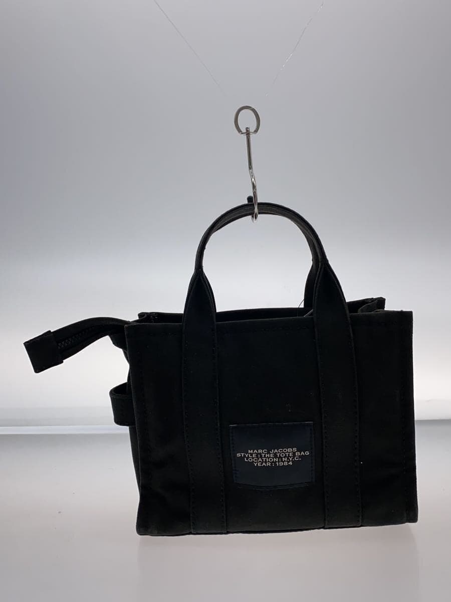 MARC JACOBSTHE TOTE BAG 2-Way BLK Print Fade Signs of Use 3