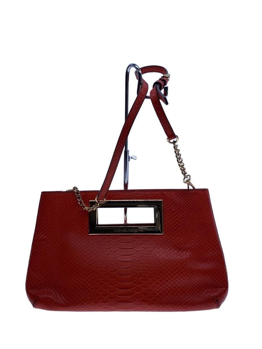 MICHAEL KORS Handbag RED aq-1702 Hardware With Scratches