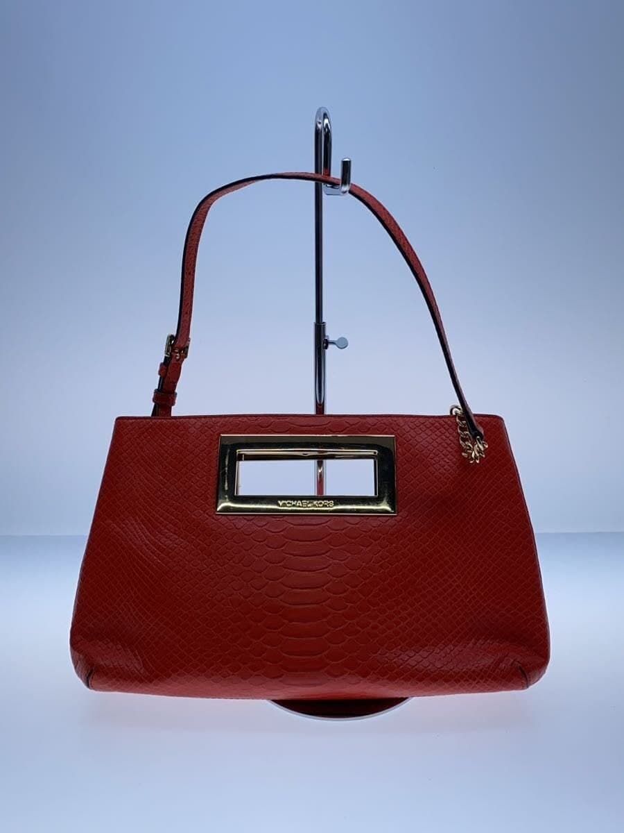 MICHAEL KORS Handbag RED aq-1702 Hardware With Scratches 3
