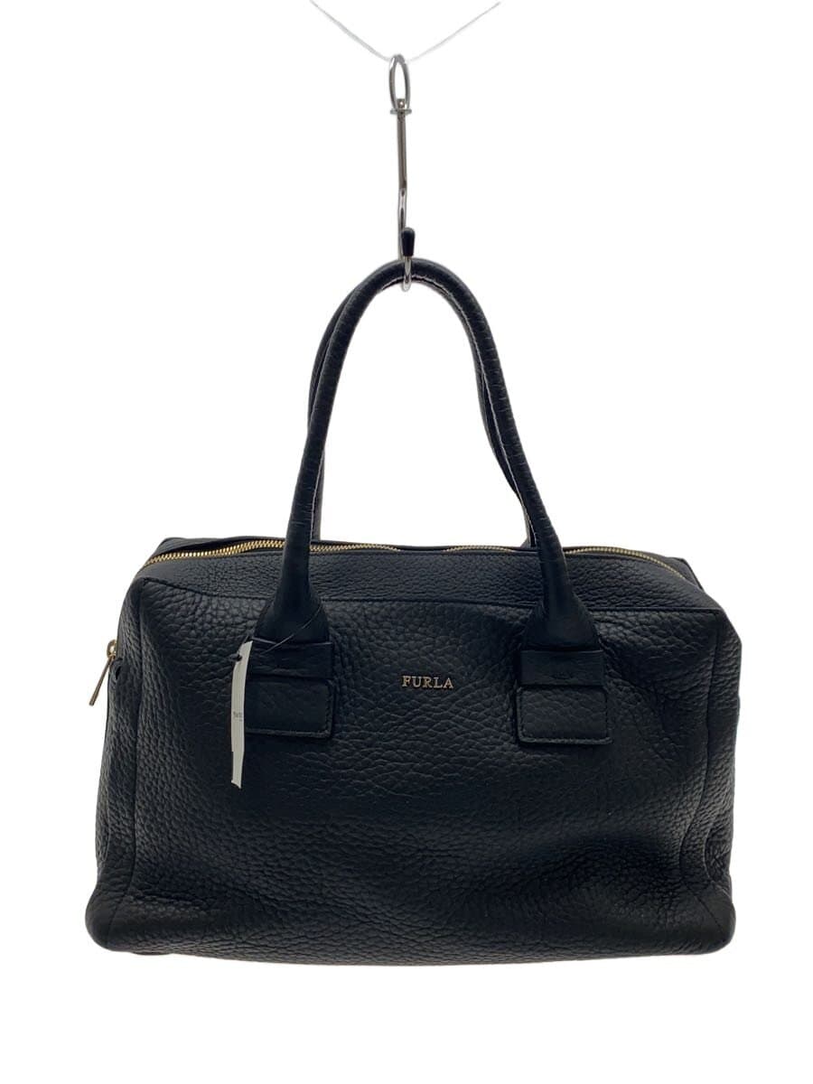 FURLA Shoulder Bag Leather BLK f6914