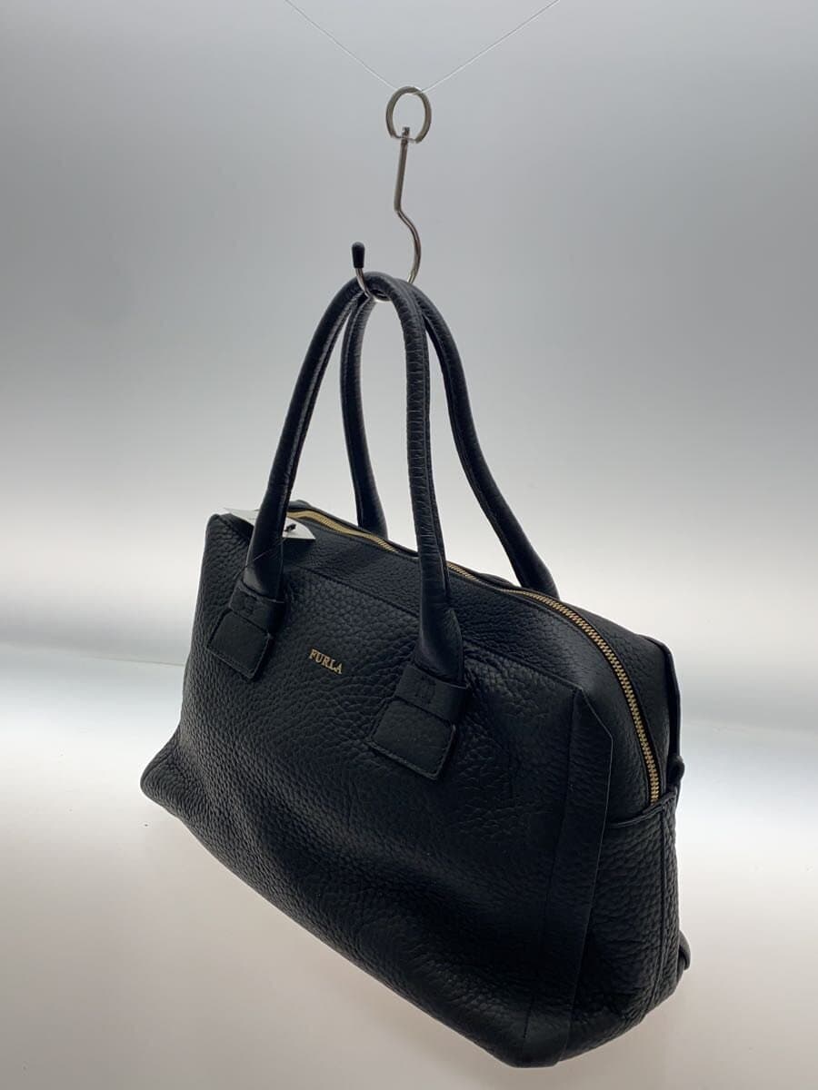 FURLA Shoulder Bag Leather BLK f6914 2