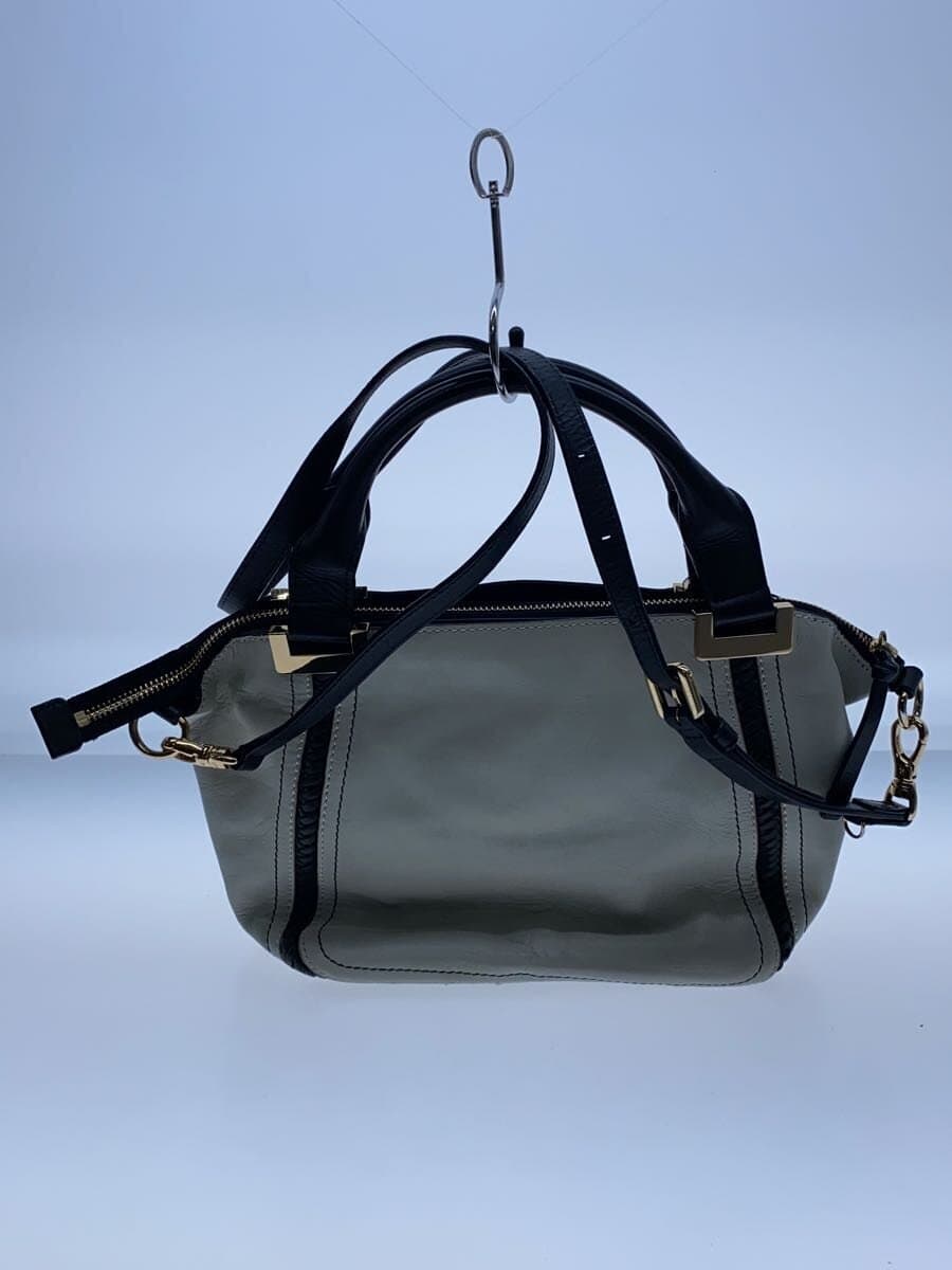 SAZABY Shoulder Bag Leather GRY 3