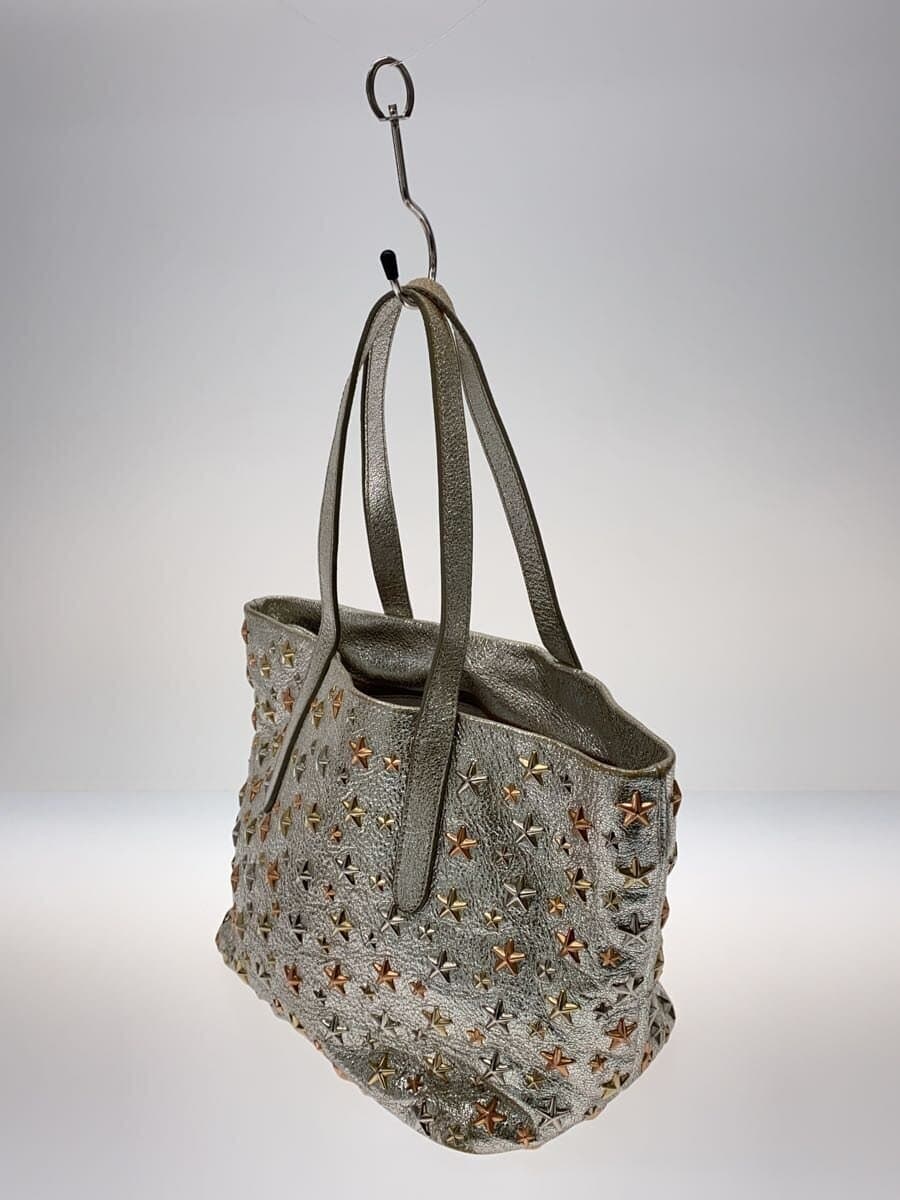 JIMMY CHOO SOFIA Handbag -- SLV Star Studs Has scratches 2