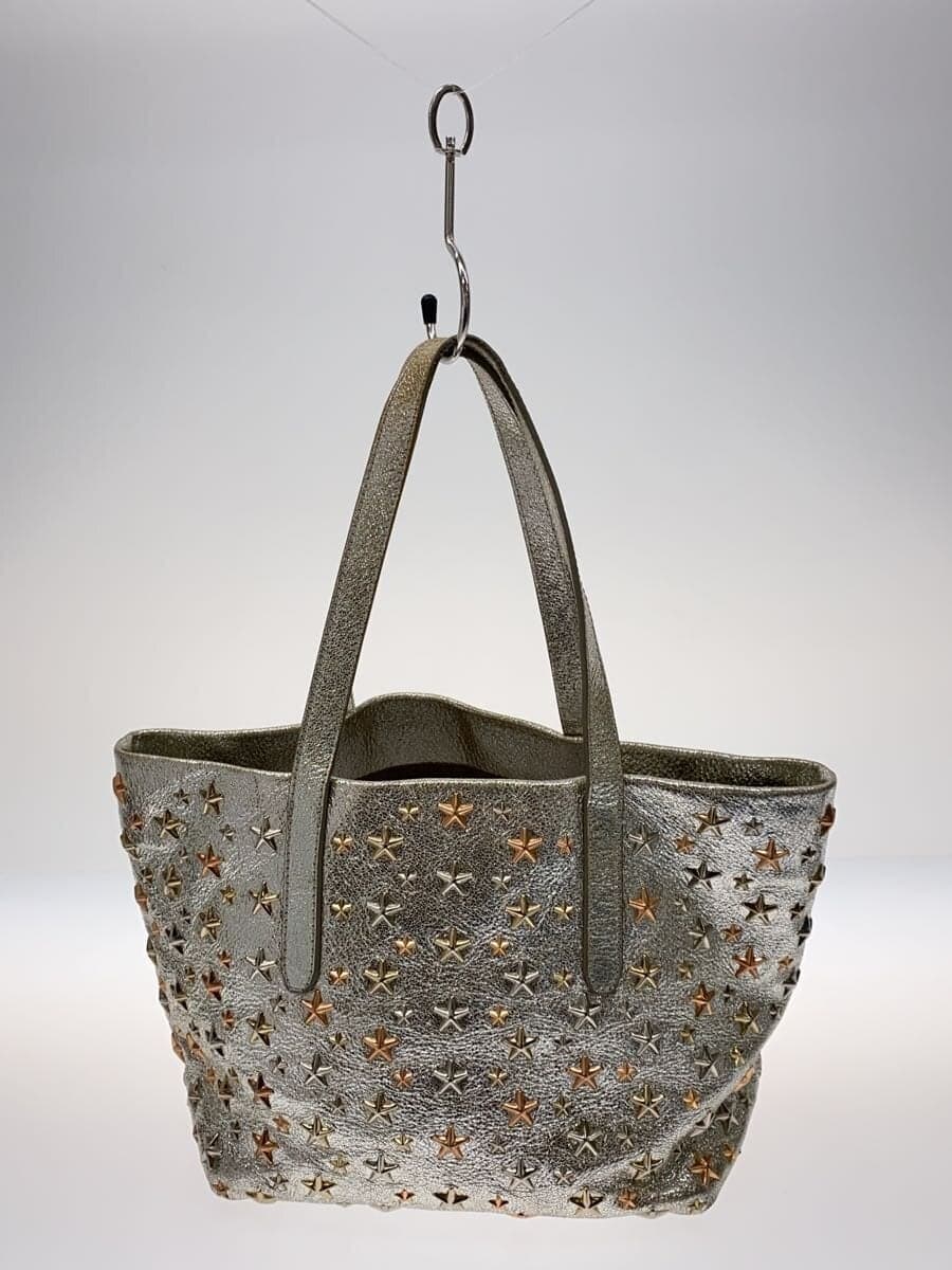 JIMMY CHOO SOFIA Handbag -- SLV Star Studs Has scratches 3