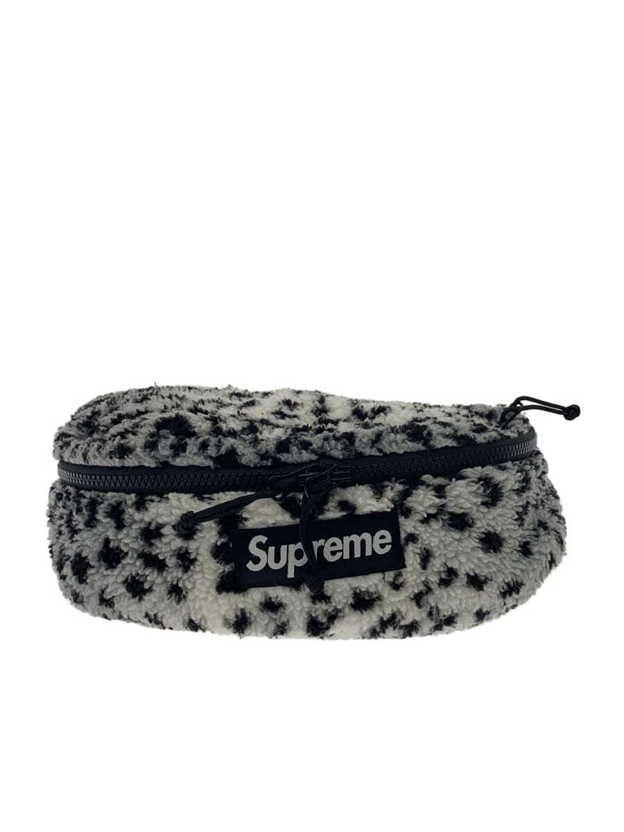 Supreme17AW Leopard Fleece Waist Bag Bag Animal