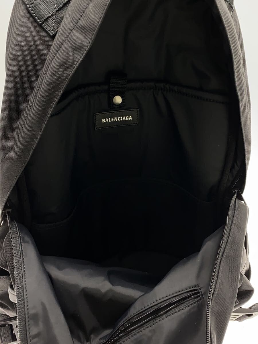 BALENCIAGA Medium Carry Military Backpack Rucksack -- BLK 6