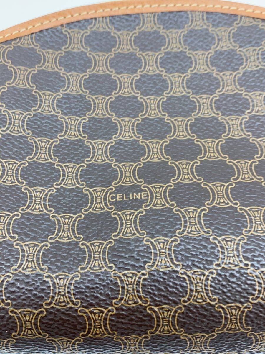 CELINE Pouch PVC BRW All Over Pattern Macadam 5